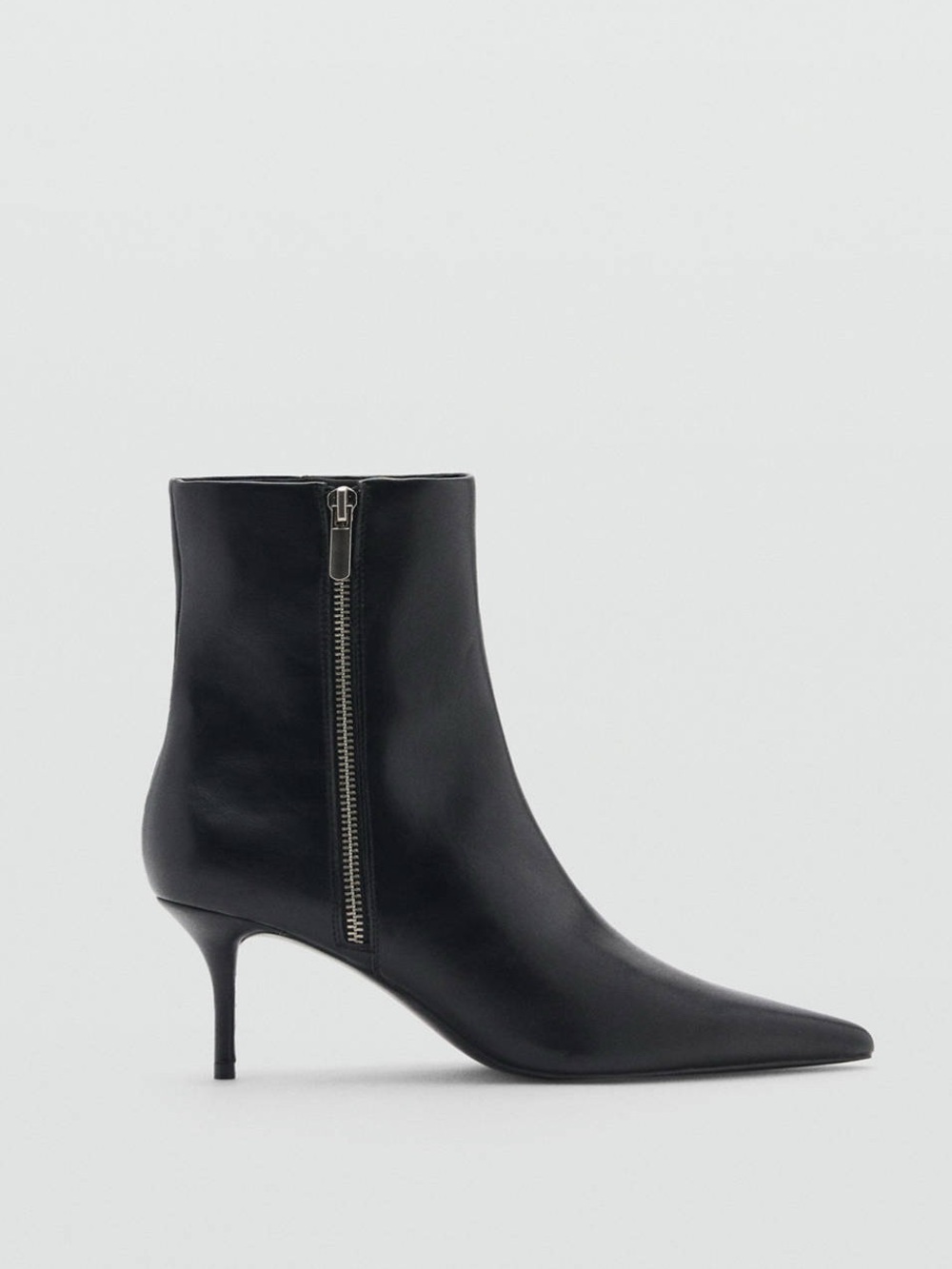 Mango POINTED BOOTS WITH ZIP Black US 6.5 Euro 37